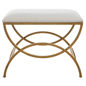 Curved Leg Accent Stool