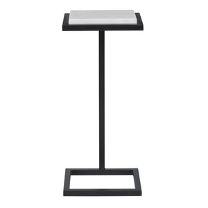 Square Removable Top Drinks Table-Satin Black