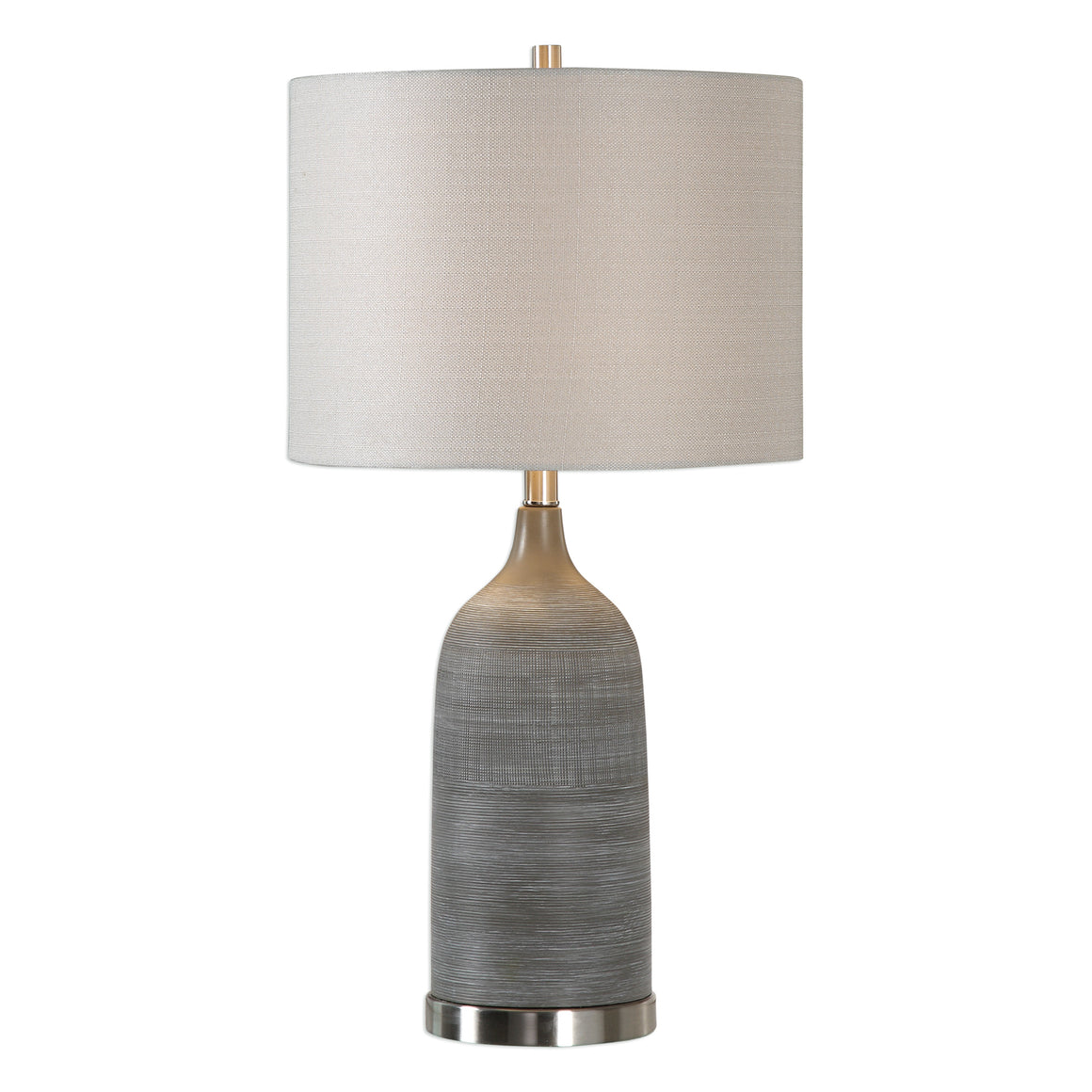 Etched Texture Table Lamp-Olive Bronze