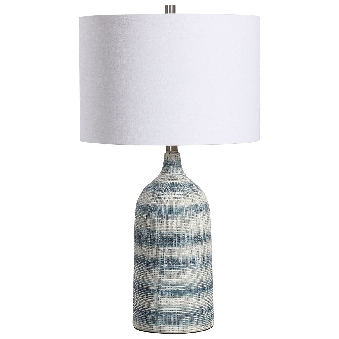 Blue and White Batik Table Lamp
