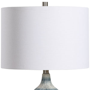 Blue and White Batik Table Lamp