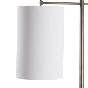 Arc Style Base Floor Lamp-Brushed Brass Finish