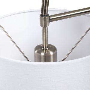 Arc Style Base Floor Lamp-Brushed Brass Finish