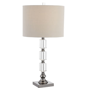 Dark Antique Nickel with Crystal Lamp