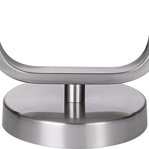 Rounded Corner Table Lamp-Brushed Nickel