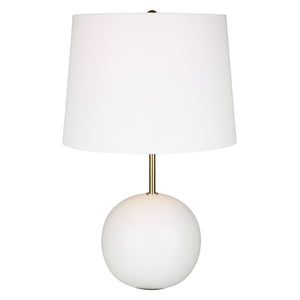 White Sphere Base Accent Lamp