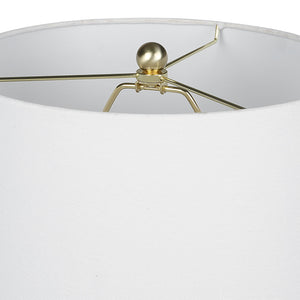 White Sphere Base Accent Lamp