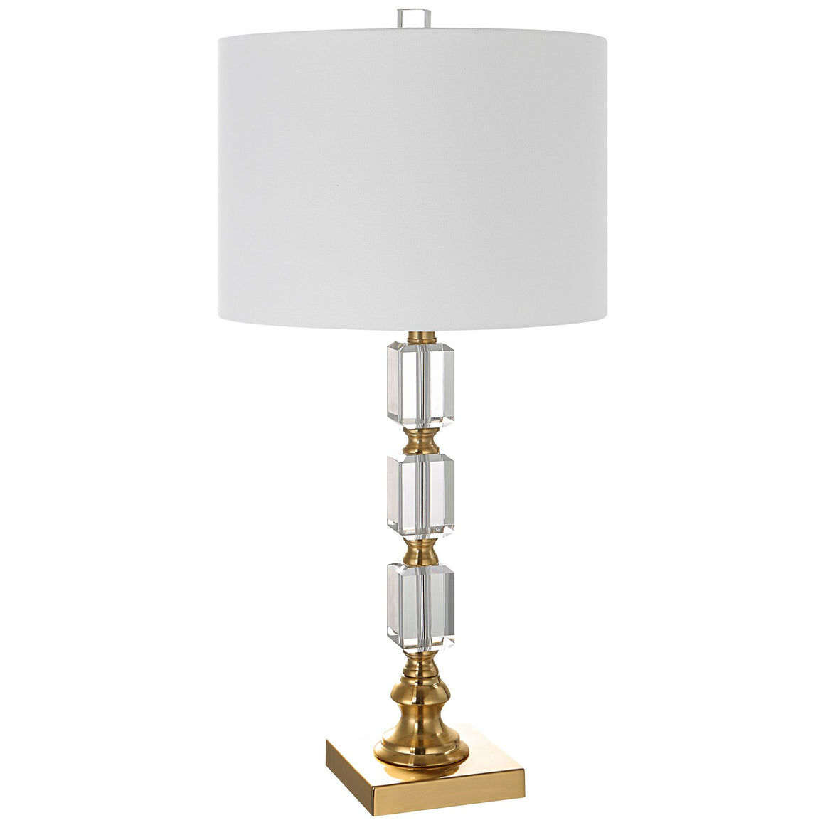 Stacked Crystal Table Lamp