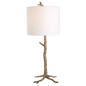 Whimsical Twig Table Lamp-Antique Gold