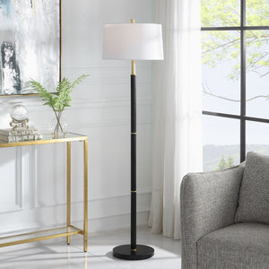 Black with Gold Accent Lamp