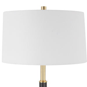 Black with Gold Accent Lamp