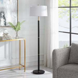 Black with Gold Accent Lamp