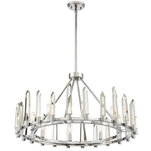 Watson 8 Light Polished Nickel Chandelier