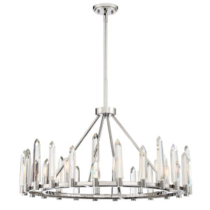 Watson 8 Light Polished Nickel Chandelier