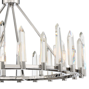 Watson 8 Light Polished Nickel Chandelier