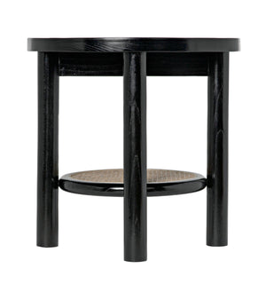 Hide Away Side Table, Charcoal Black