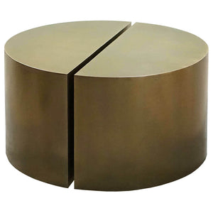 Worlds Away Webster Semi Circle Accent Table – Antique Bronze