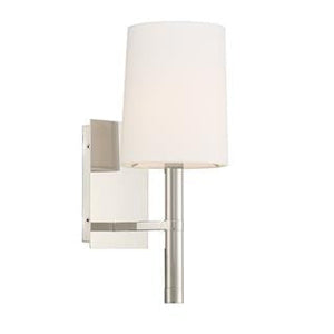 Weston 1 Light Polished Nickel Wall Mount