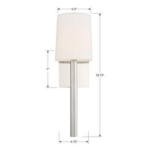 Weston 1 Light Polished Nickel Wall Mount