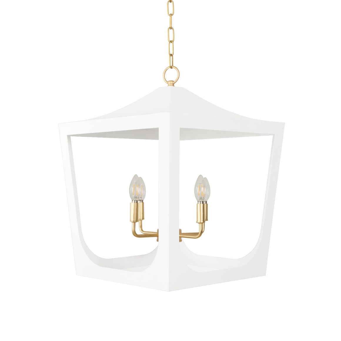 Wimble Lantern Chandelier in White