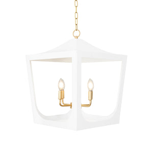 Wimble Lantern Chandelier in White