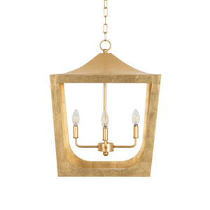 Wimble Lantern Chandelier in Gold