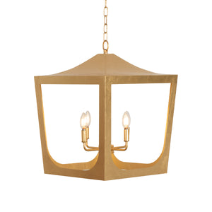 Wimble Lantern Chandelier in Gold