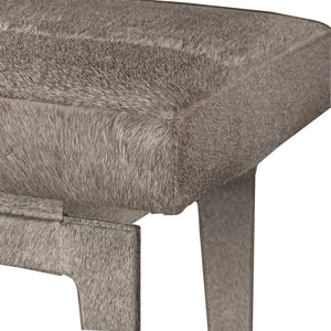 Stool in Gray Hair-On-Hide | Winston Collection | Villa & House