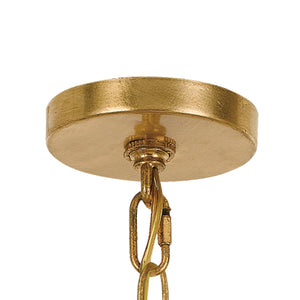 Winham 1 Light Antique Gold Crystal Pendant