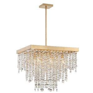 Winham 8 Light Antique Gold Chandelier