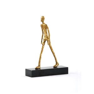 Gold Statue | Walking Man Collection | Villa & House