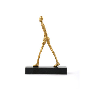 Gold Statue | Walking Man Collection | Villa & House