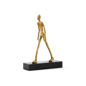 Gold Statue | Walking Man Collection | Villa & House