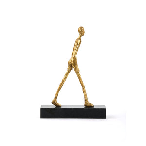 Gold Statue | Walking Man Collection | Villa & House