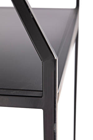 Downtown A Bookcase, Black Metal