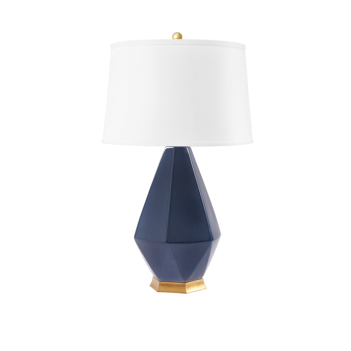 Lamp in Gold Leaf Base & Gold Cord | Olsen Collection | Villa & House