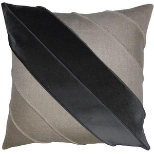 Westend Linen Dark Grey Velvet Pillow