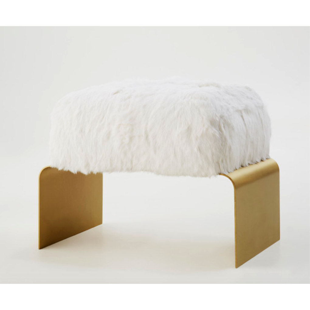 Key West Metal Bench - Fur (Additional Colors & Finishes Available)