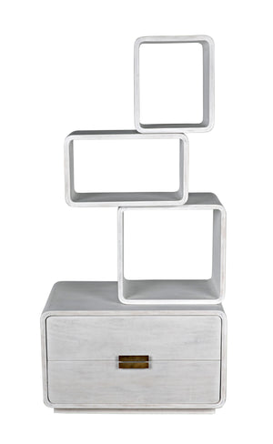 Belini Bookcase, White Wash