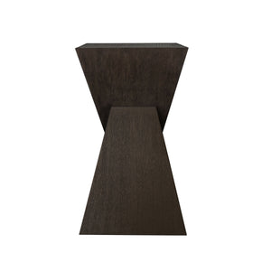 Scout Dark Espresso Oak Sculptural Table