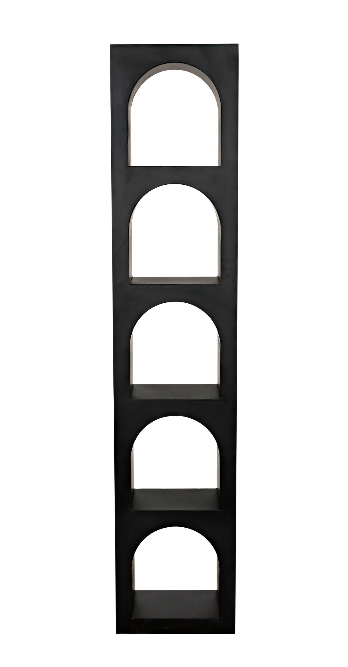 Aqueduct Bookcase, C, Black Metal