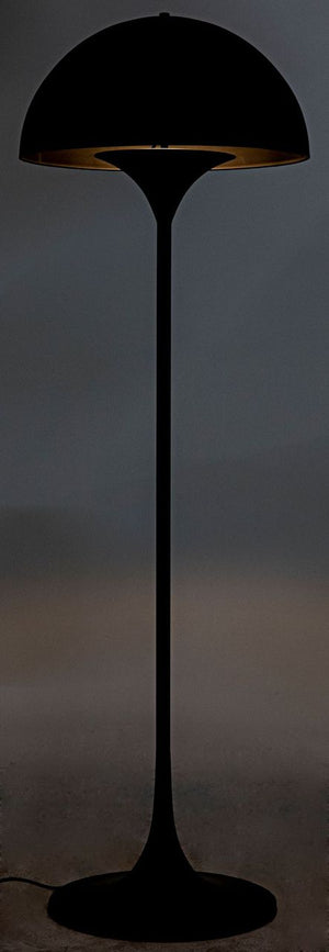 Cataracta Floor Lamp - Black Metal