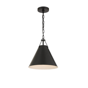 Xavier 1 Light Matte Black Pendant