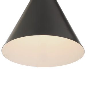 Xavier 1 Light Matte Black Pendant