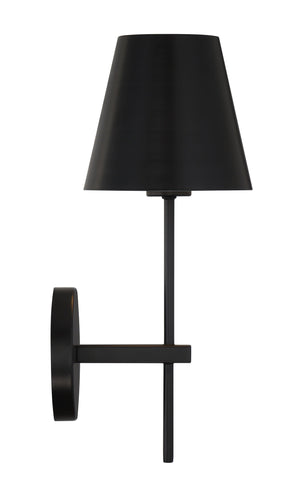 Xavier 1 Light Matte Black Wall Mount
