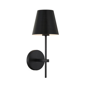 Xavier 1 Light Matte Black Wall Mount