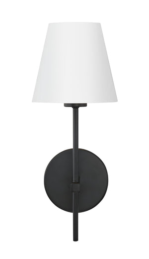 Xavier 1 Light Matte Black Wall Mount
