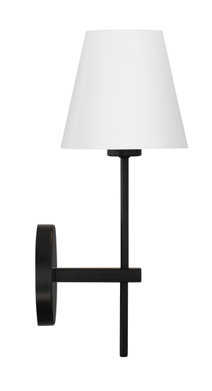 Xavier 1 Light Matte Black Wall Mount