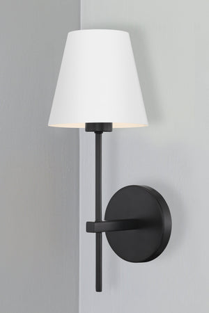 Xavier 1 Light Matte Black Wall Mount