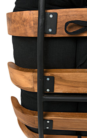 Hanzo Chair with Metal Legs, Teak